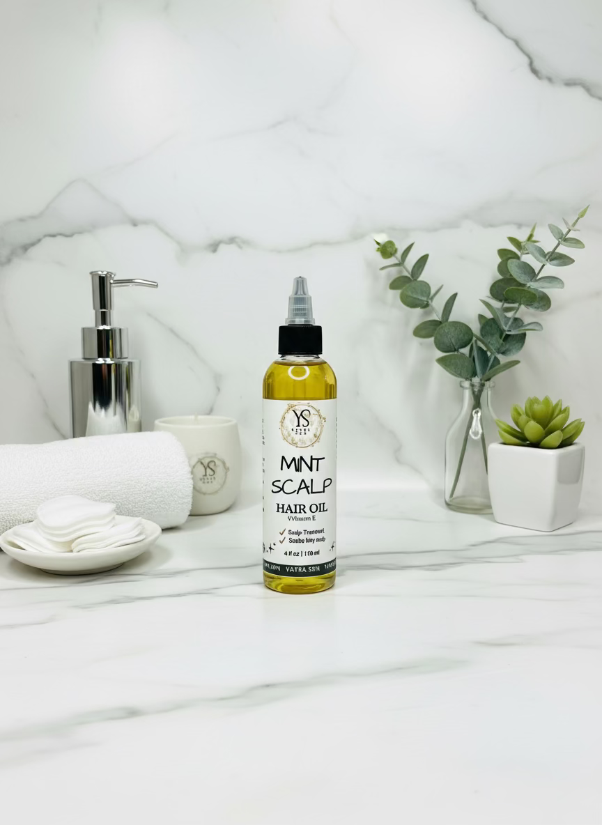Mint Scalp Hair Oil +Vitamin E - 4oz