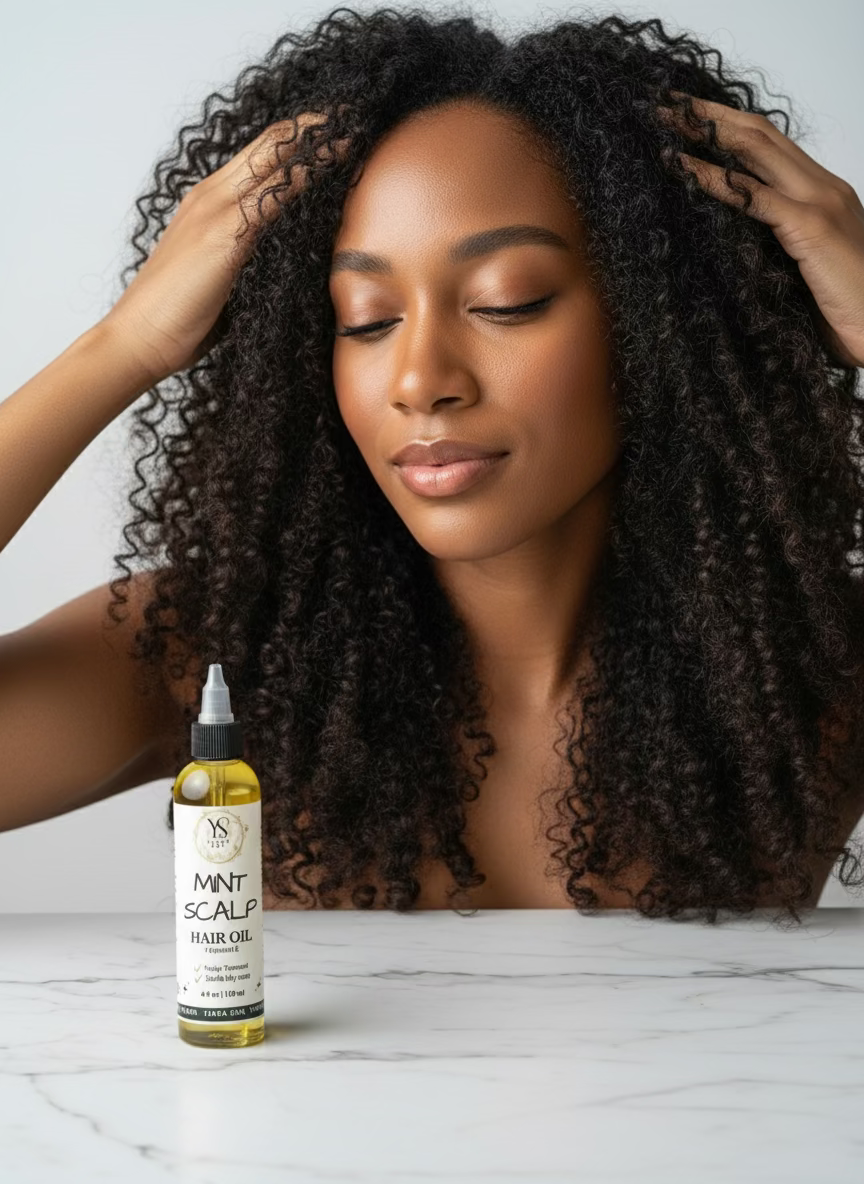 Mint Scalp Hair Oil +Vitamin E - 4oz